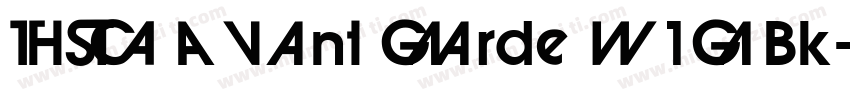 ITC Avant Garde W1G Bk字体转换